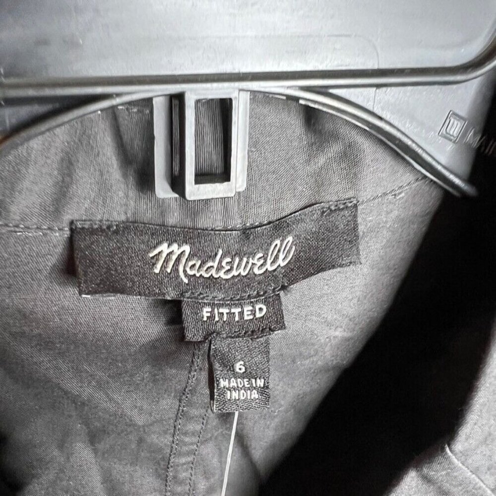 Madewell Black Button-Down Collared Shirt - Picture 4 of 6